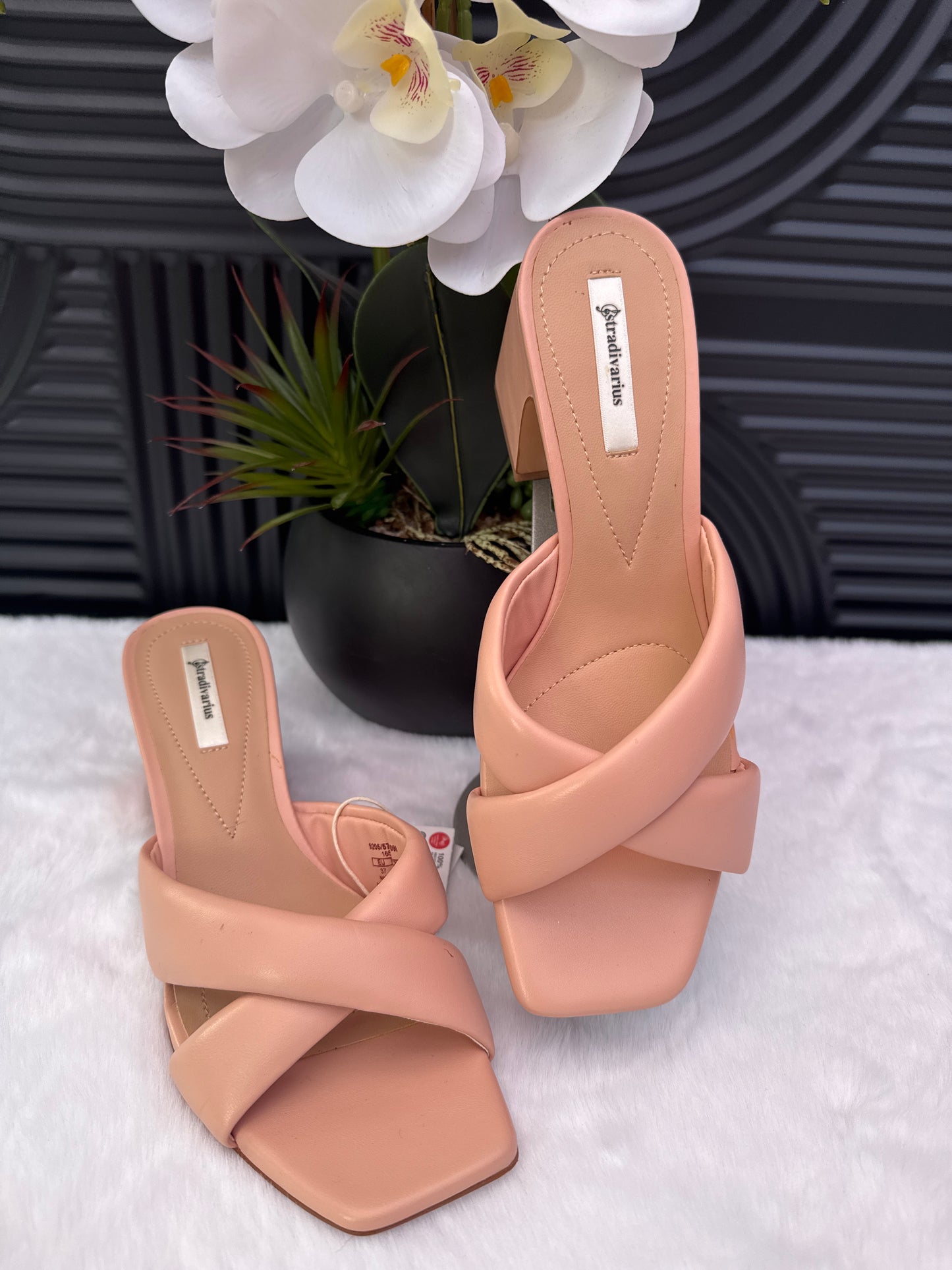 Nude Block Heel Sandal