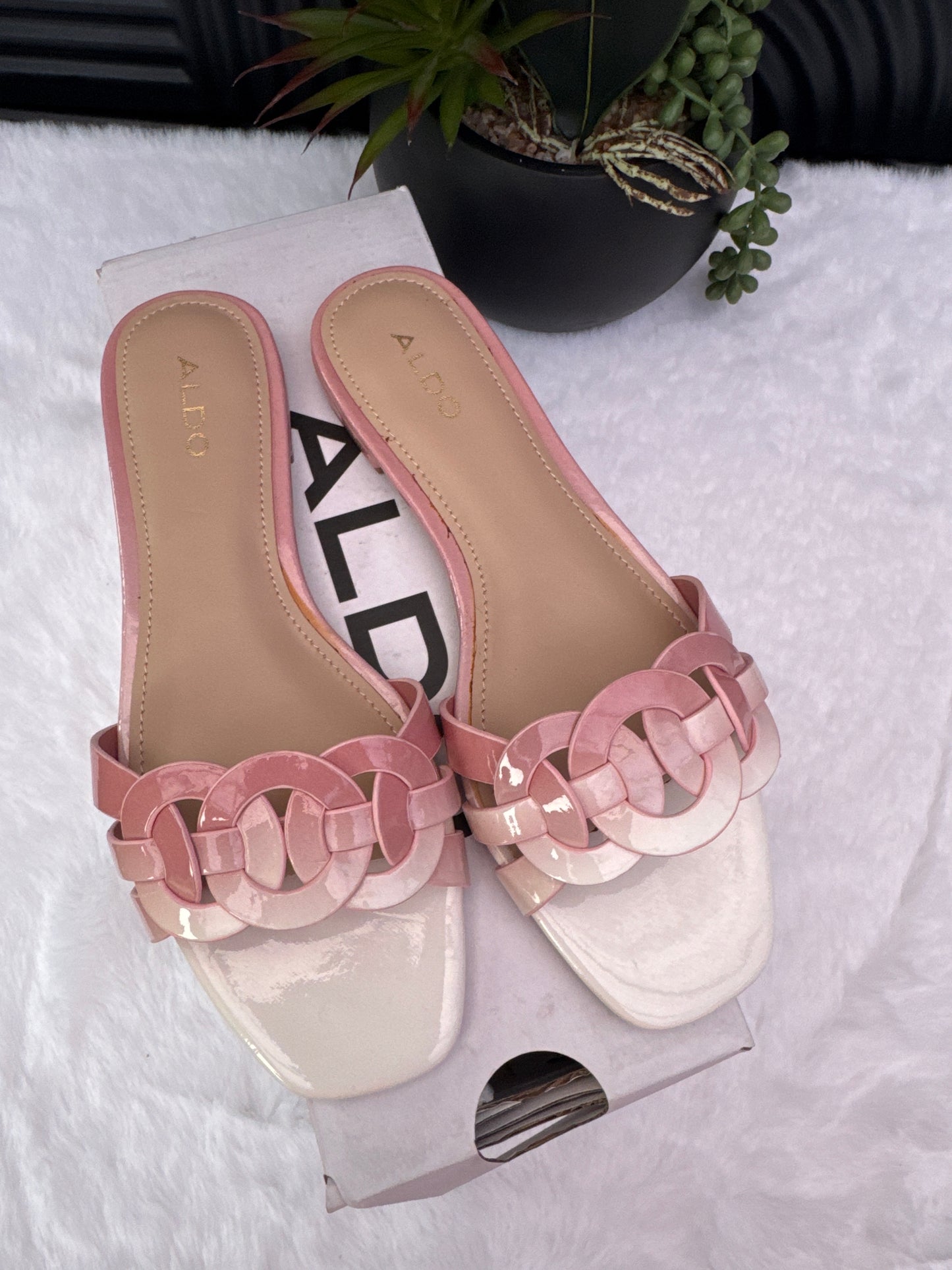 ALDO Patent Pink Sandal