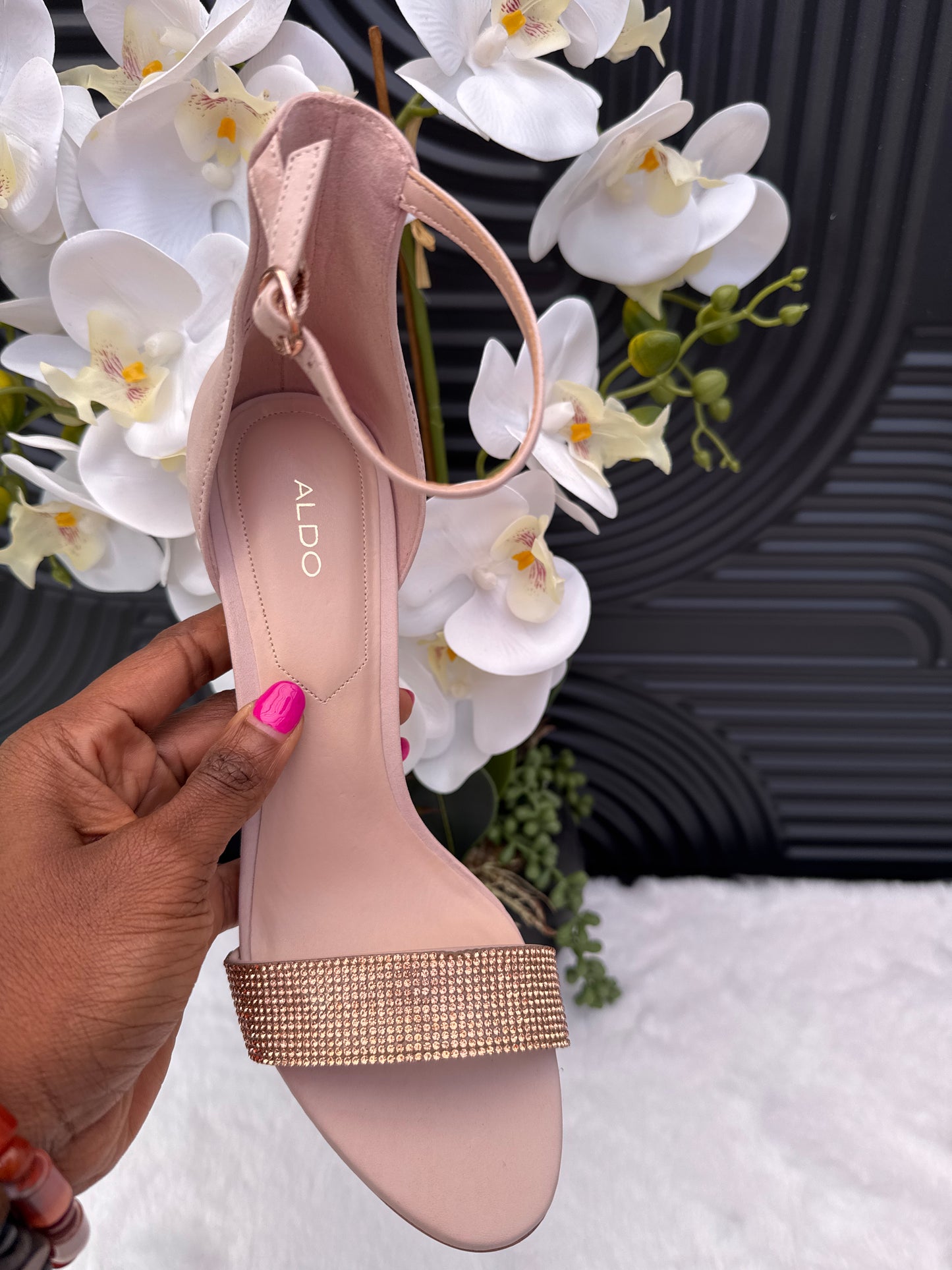 ALDO Leather heeled Sandal