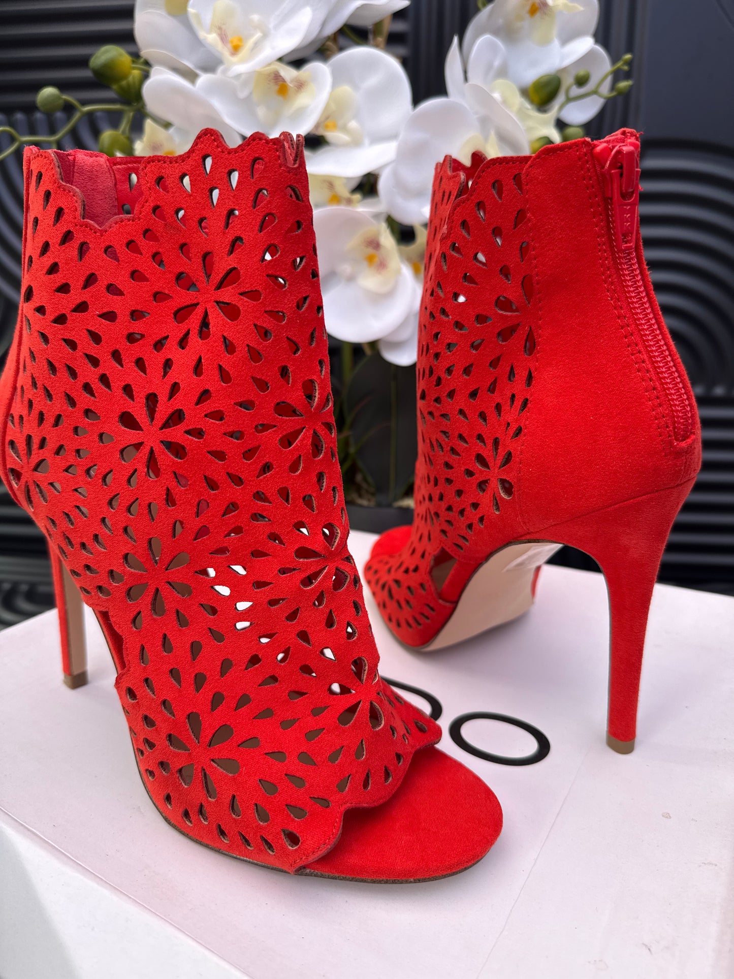 Open Toe Heeled Boot
