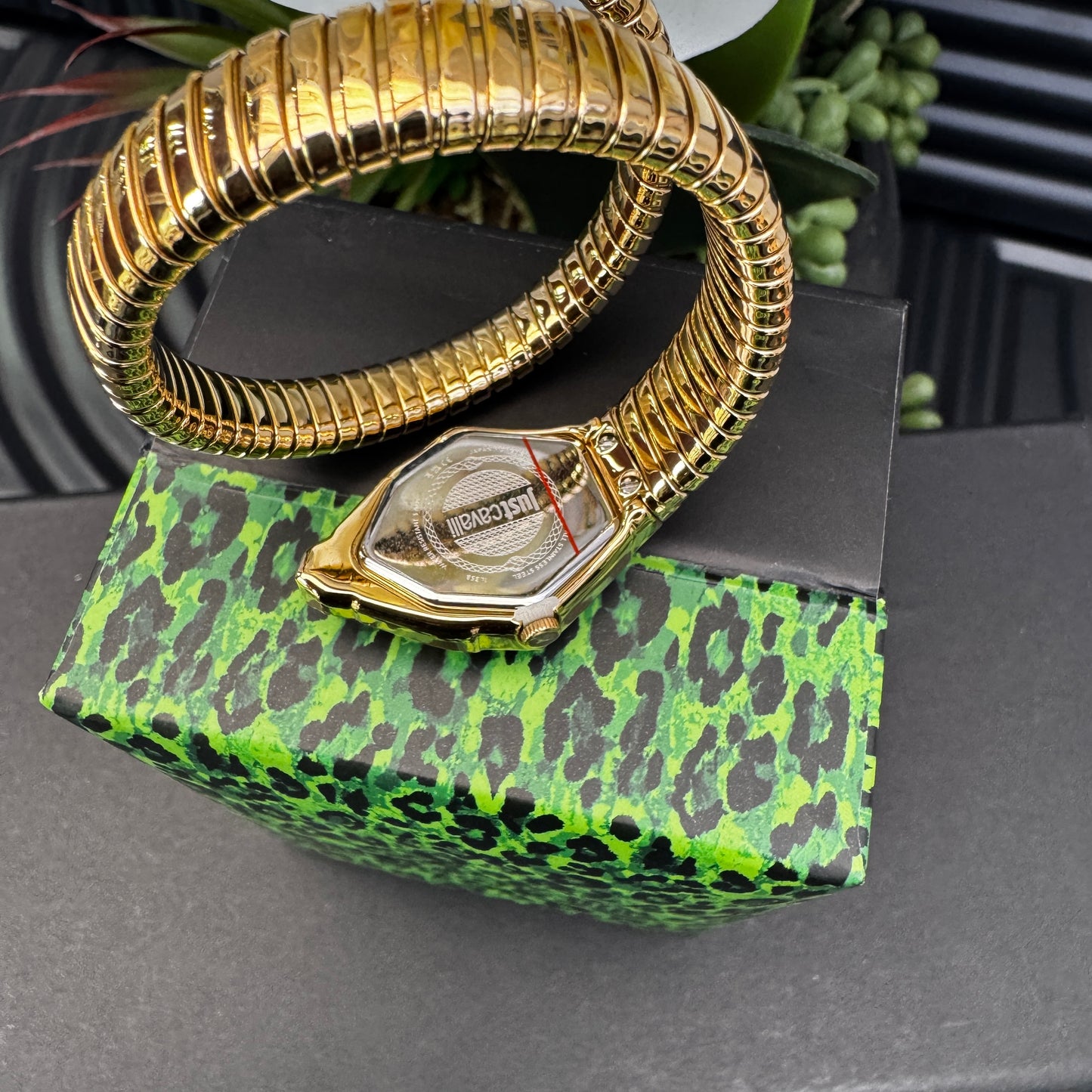 Just Cavalli Signature Yellow Gold Fashion Watch