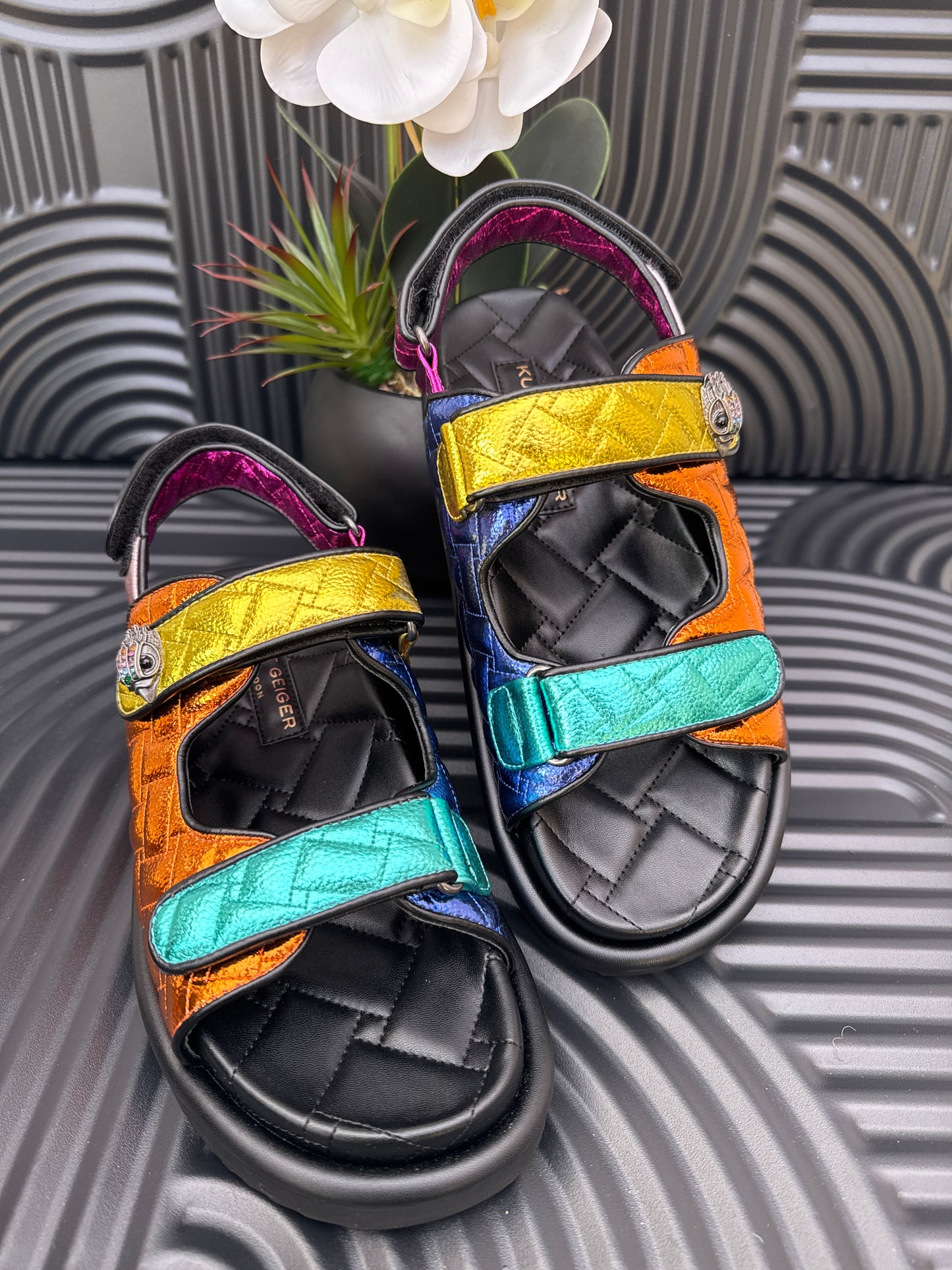 KG Quilted Multicolour Sandals