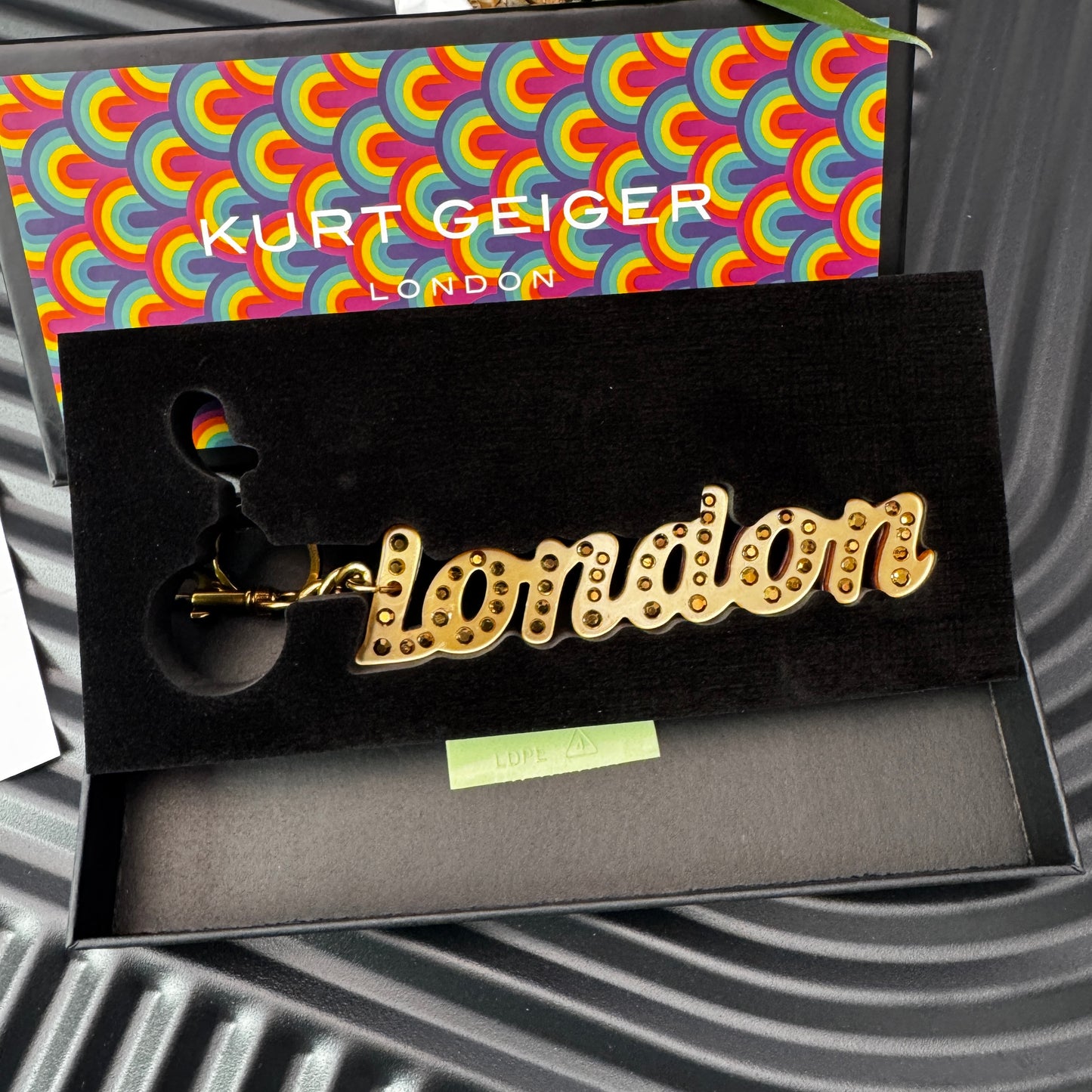 KG London Key ring Bag Charm