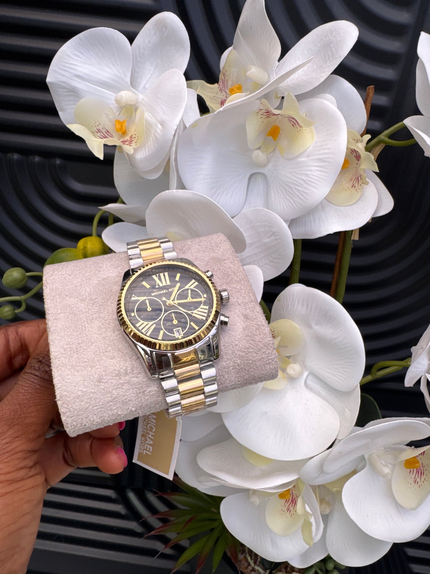 Michael Kors Chronograph Watch with Stainless Steel Strap