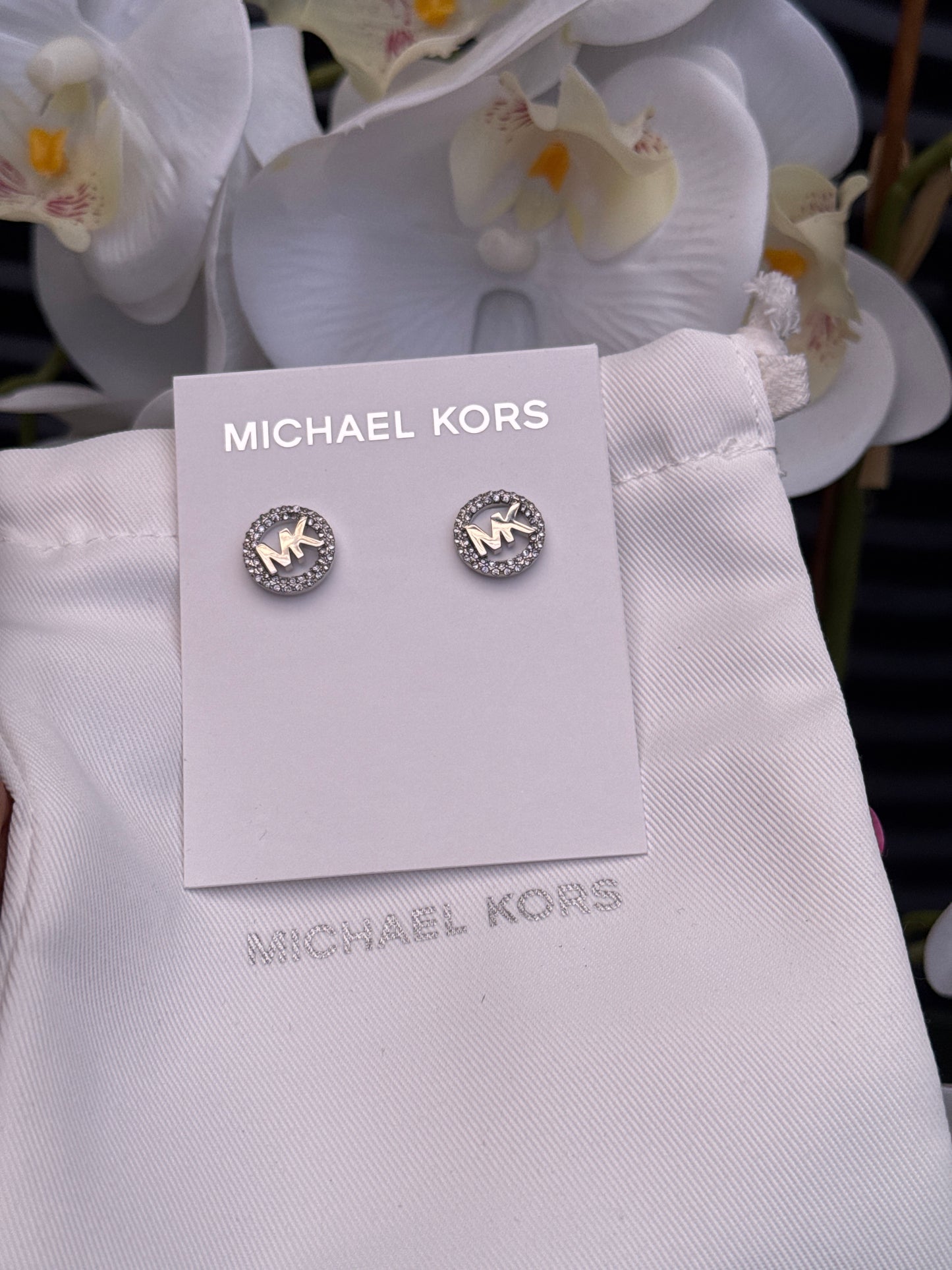 Michael Kors Ladies' Sterling Silver Stud Earrings