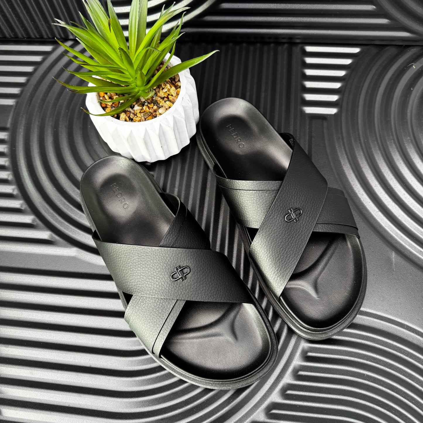 Cross Strap Sandals for Men