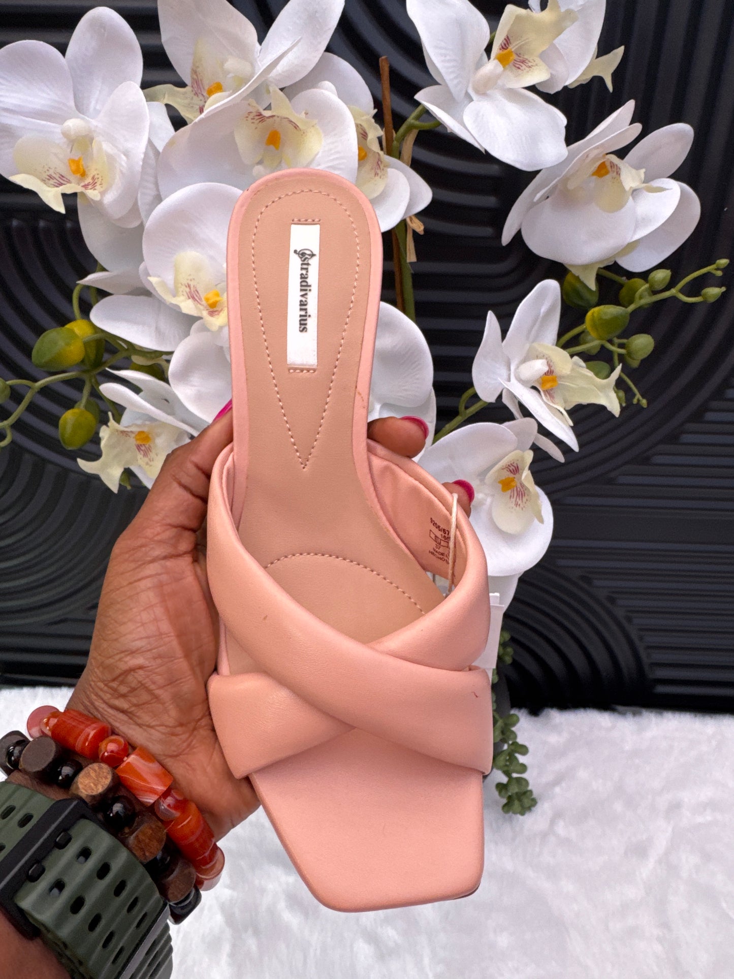 Nude Block Heel Sandal