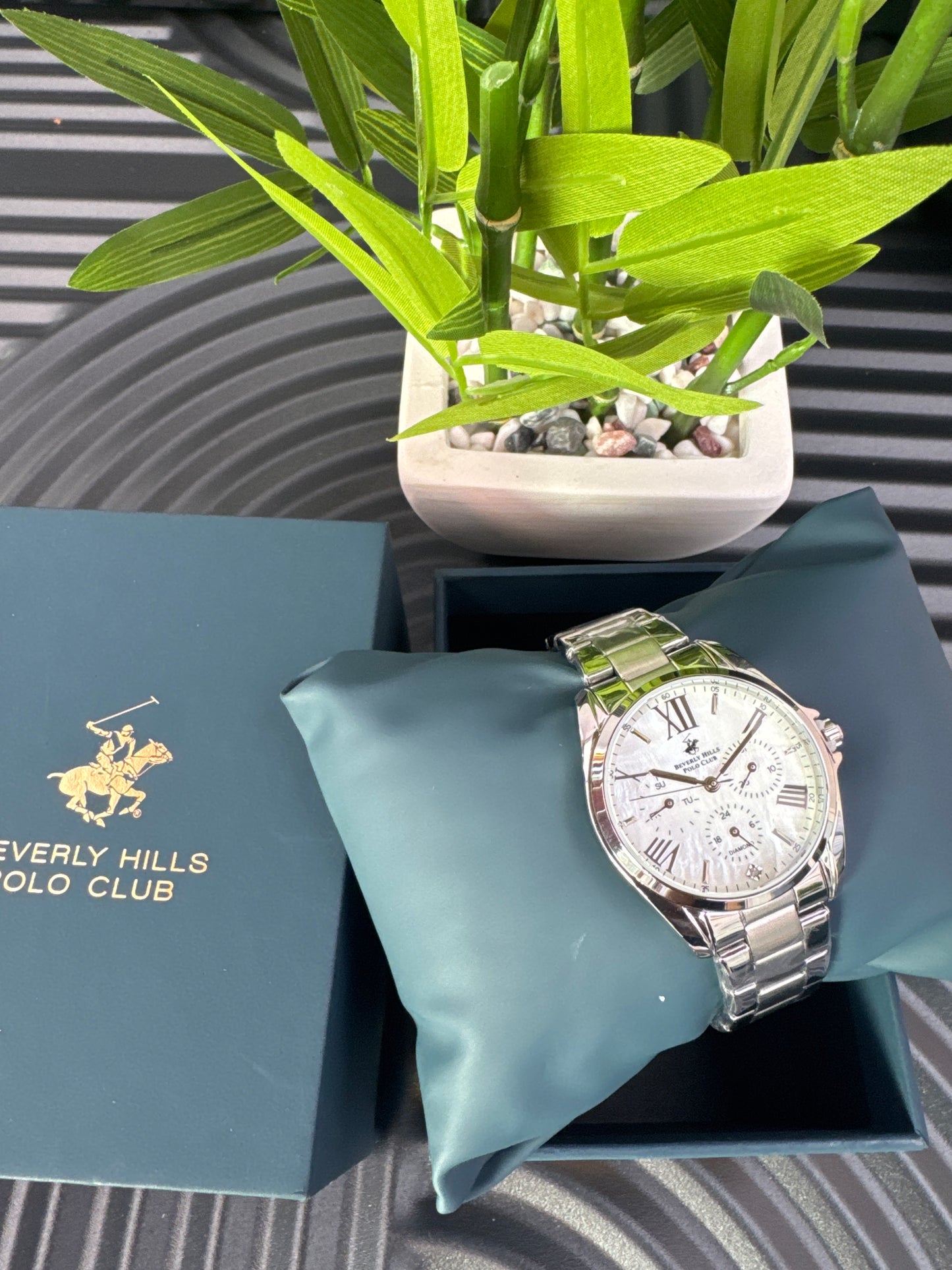 Beverly Hills Polo Club Multi-Function Silver Watch for Ladies