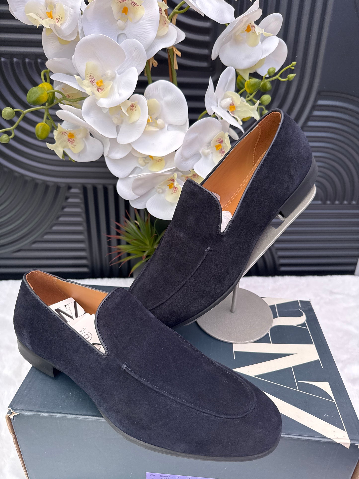 Zara Navy Blue Loafers for men