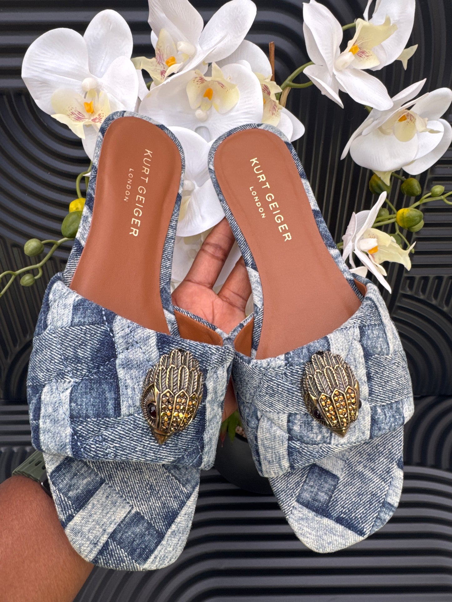 KG Denim Flat Sandal