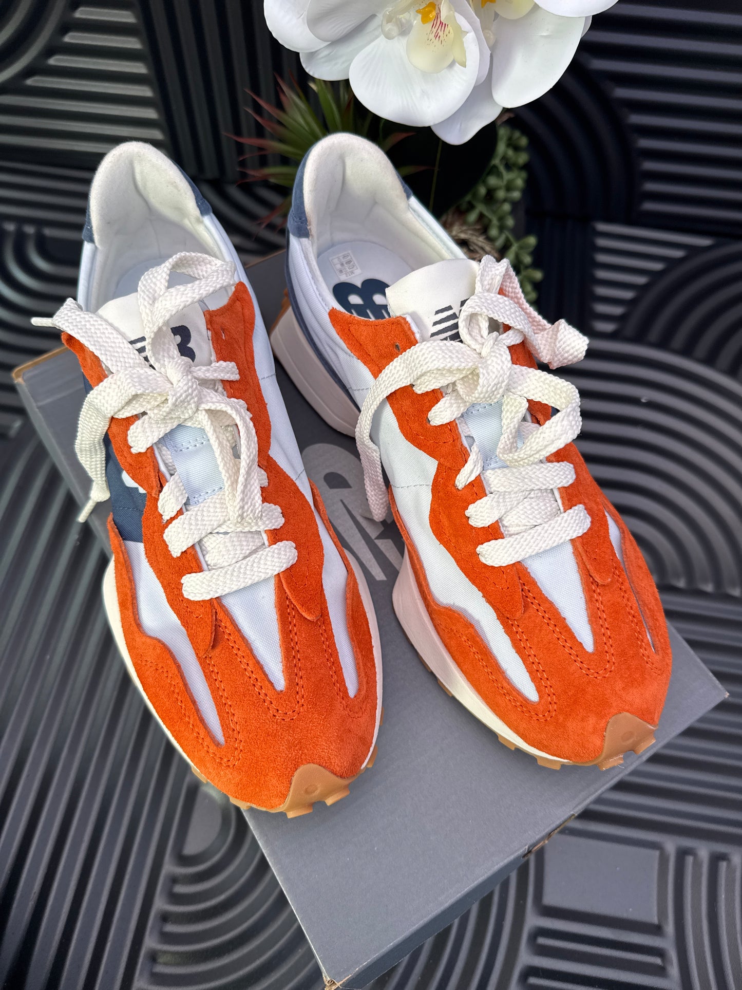New Balance Sneakers in Orange and Navy