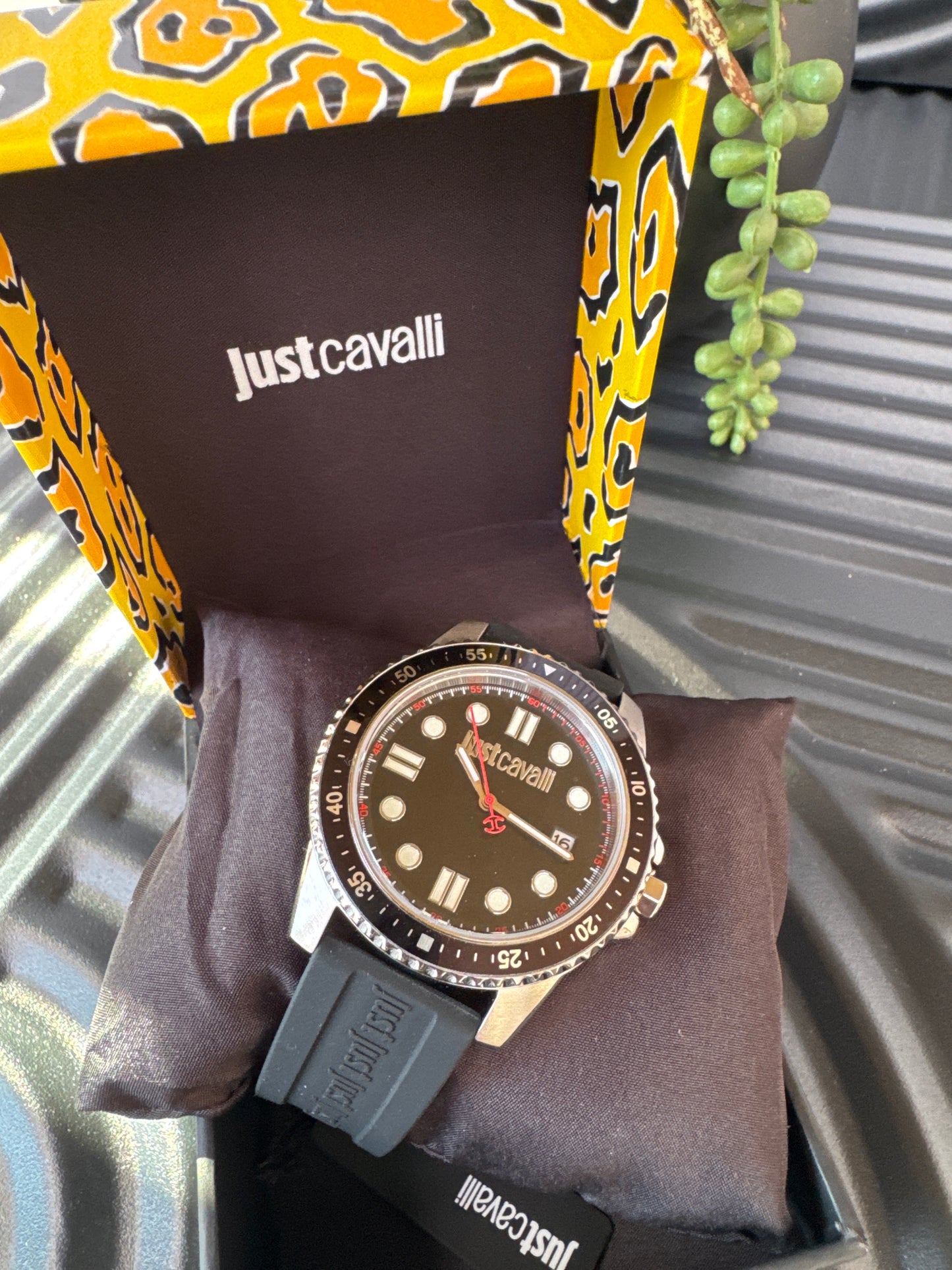 Just Cavalli Silicon Strap Watch