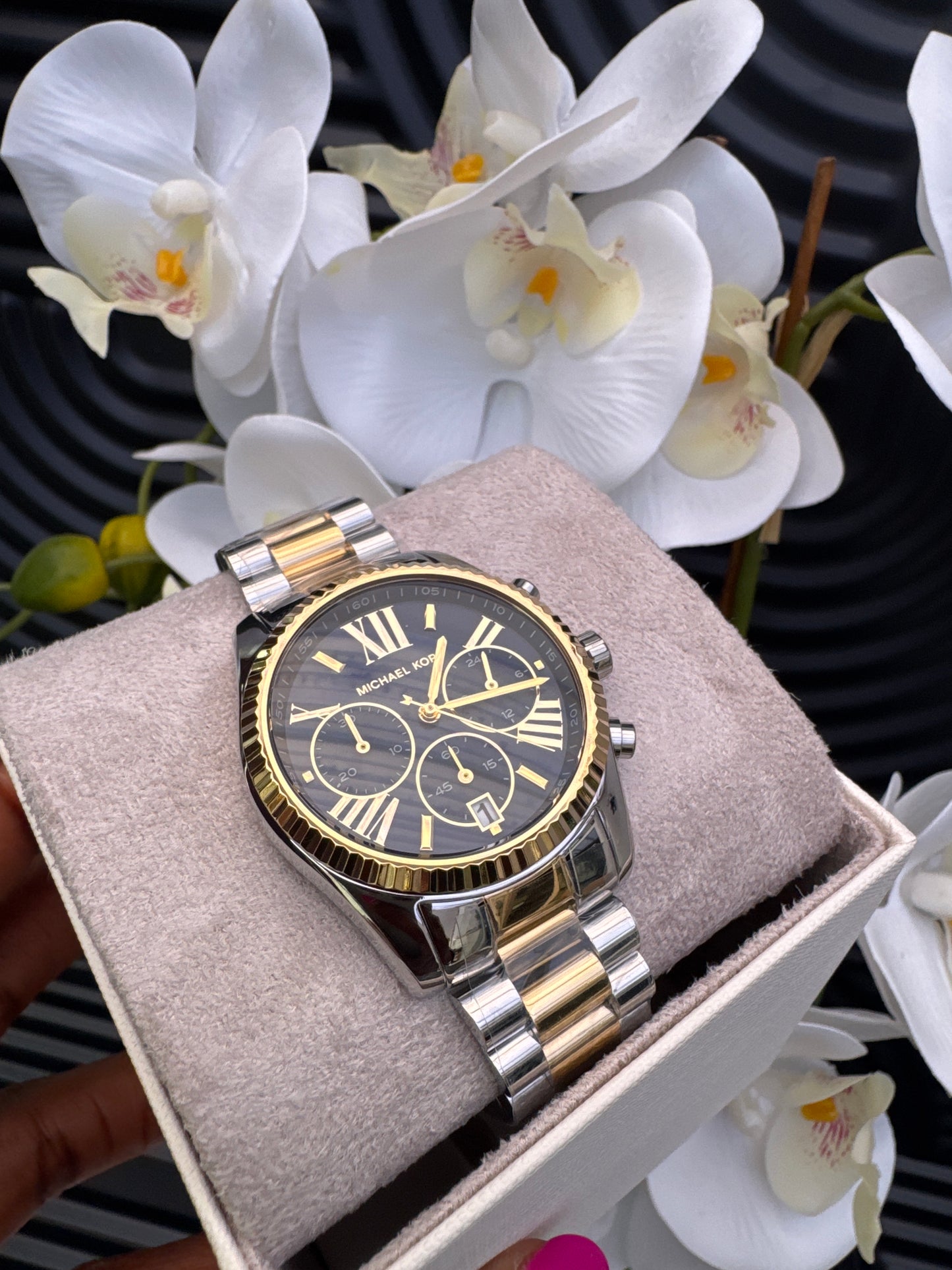 Michael Kors Chronograph Watch with Stainless Steel Strap