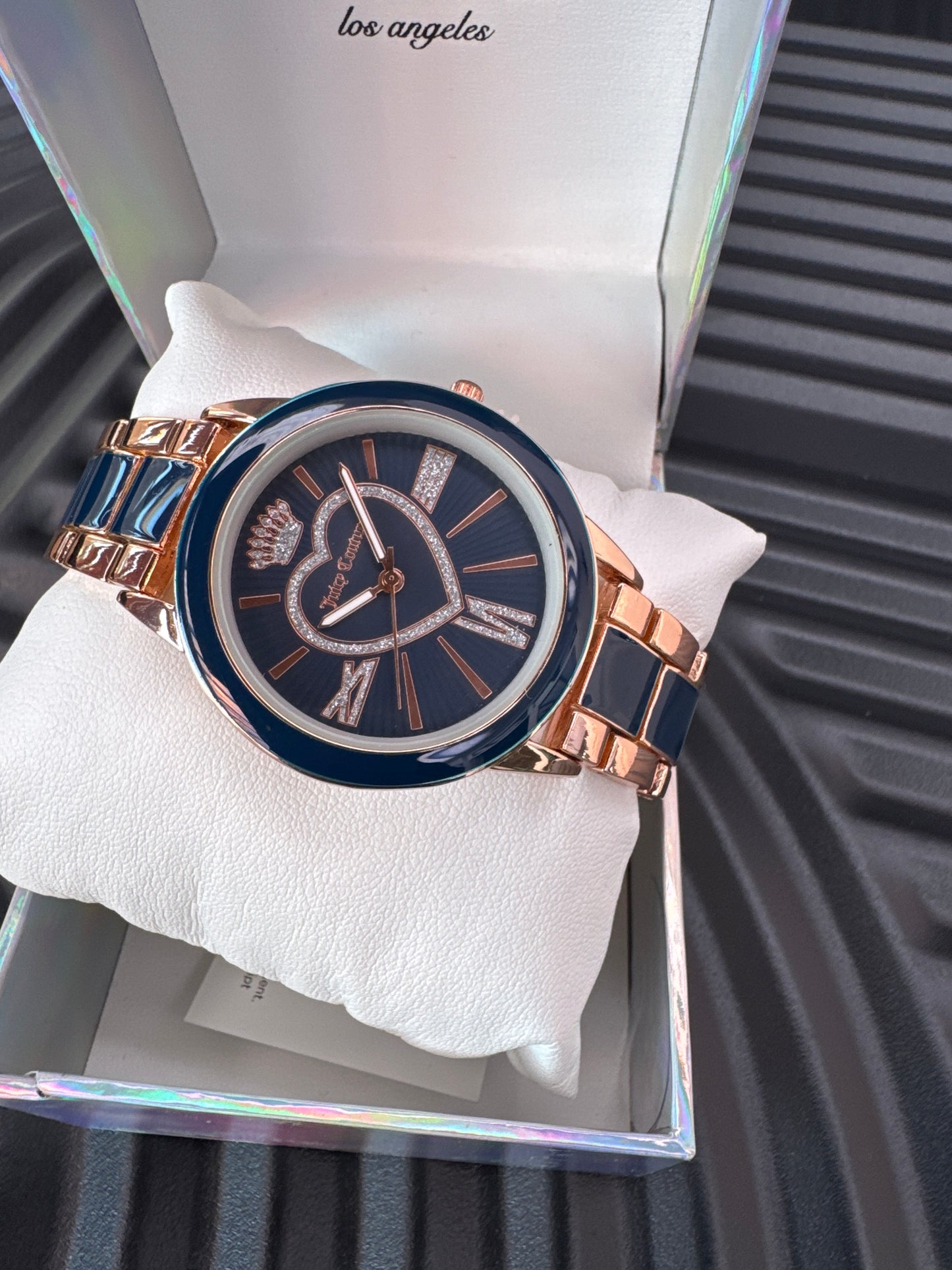 Juicy Couture Navy and gold watch