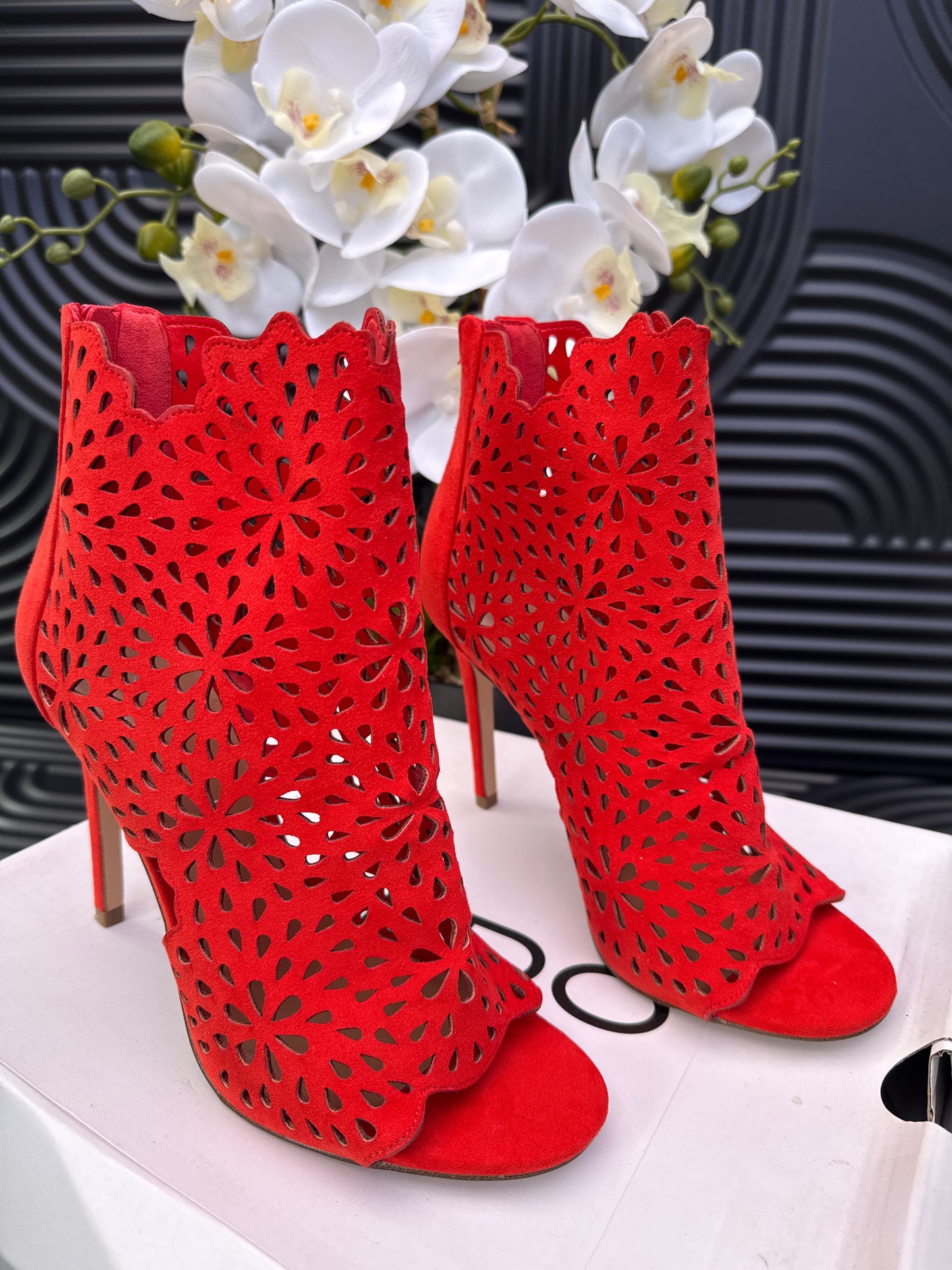 Open Toe Heeled Boot