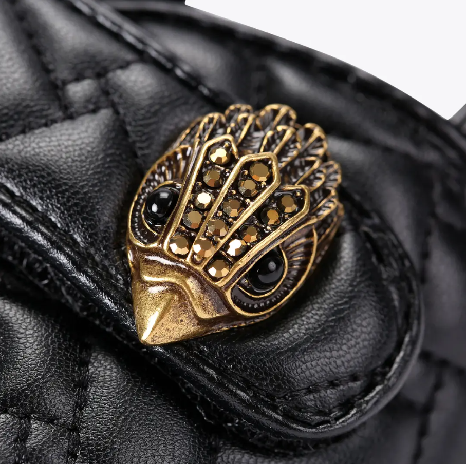 KG Black Leather Pump Sandal