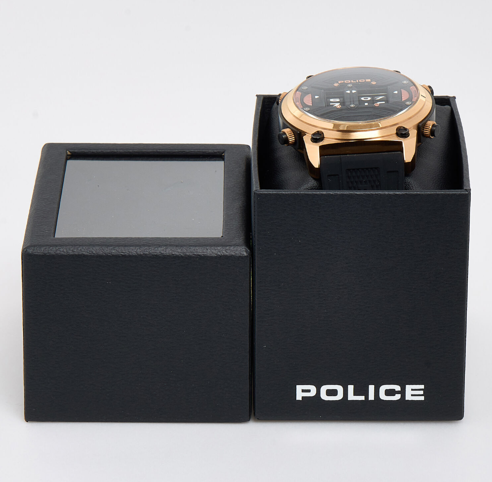 Black & Rose Gold Tone Rotor Watch