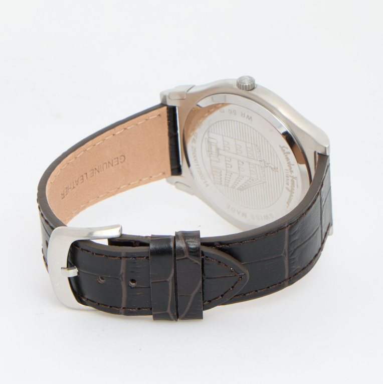 Dark Brown Leather Gents Watch - Authentic Retail Product