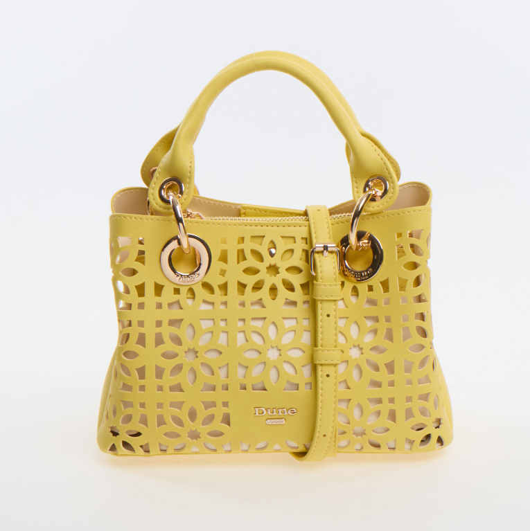 Dune Yellow Cut Out Crossbody Bag - Authentic Retail Product