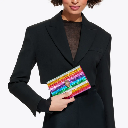 Kurt Geiger KG Rainbow Clutch Bag