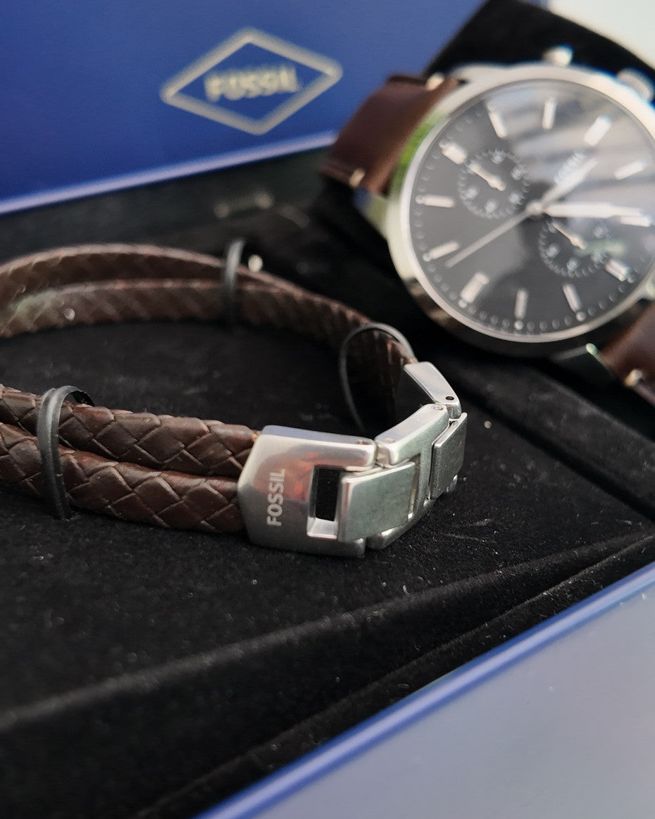 Fossil Watch and Bracelet Gift Set