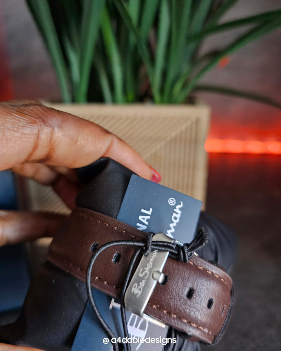 Brown Target Dial Watch