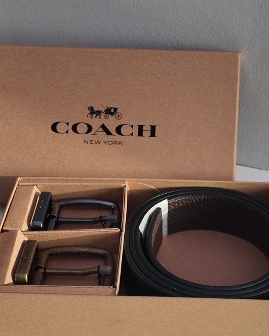 COACH Reversible Belt with 2 buckles