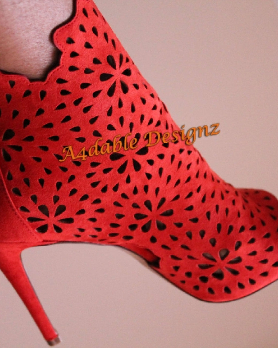 Open Toe Heeled Boot