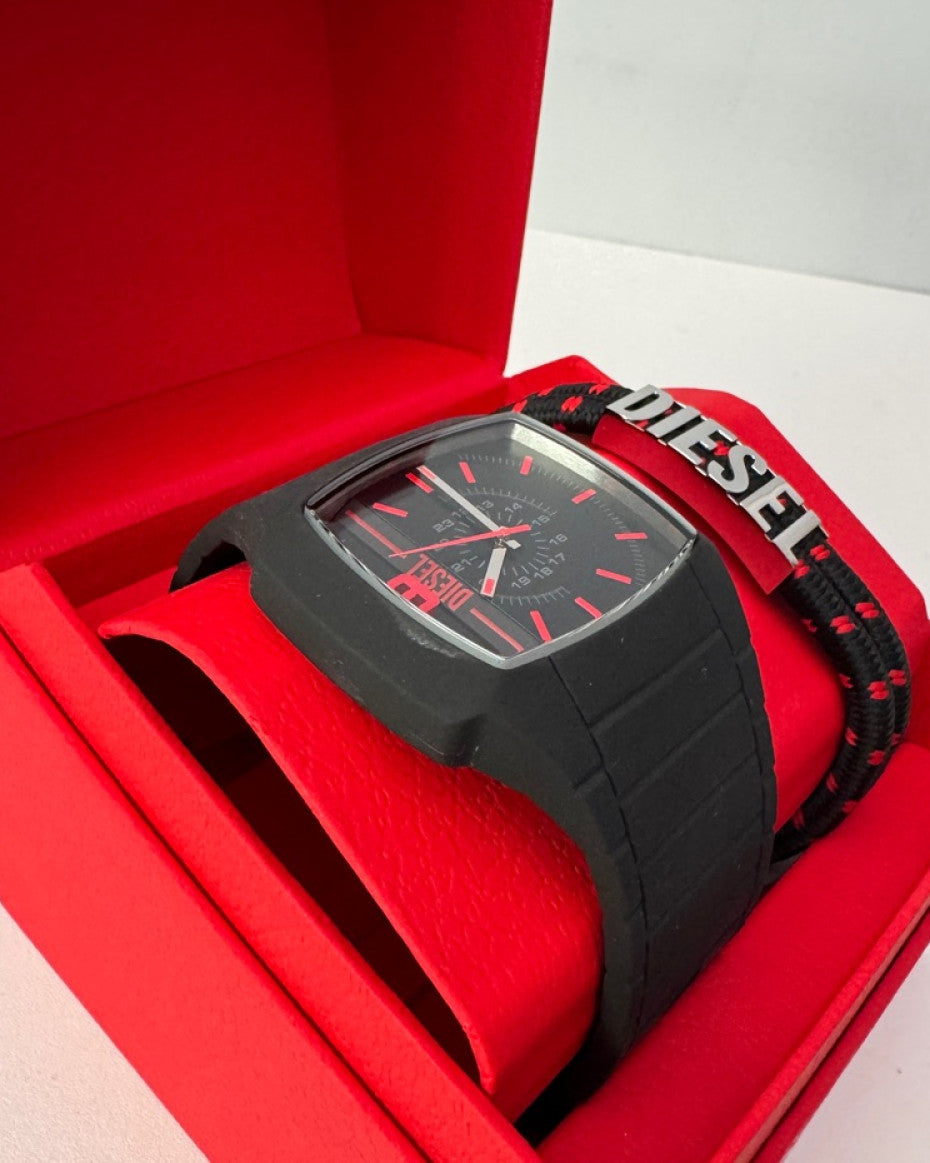 DIESEL Watch & Bracelet Set