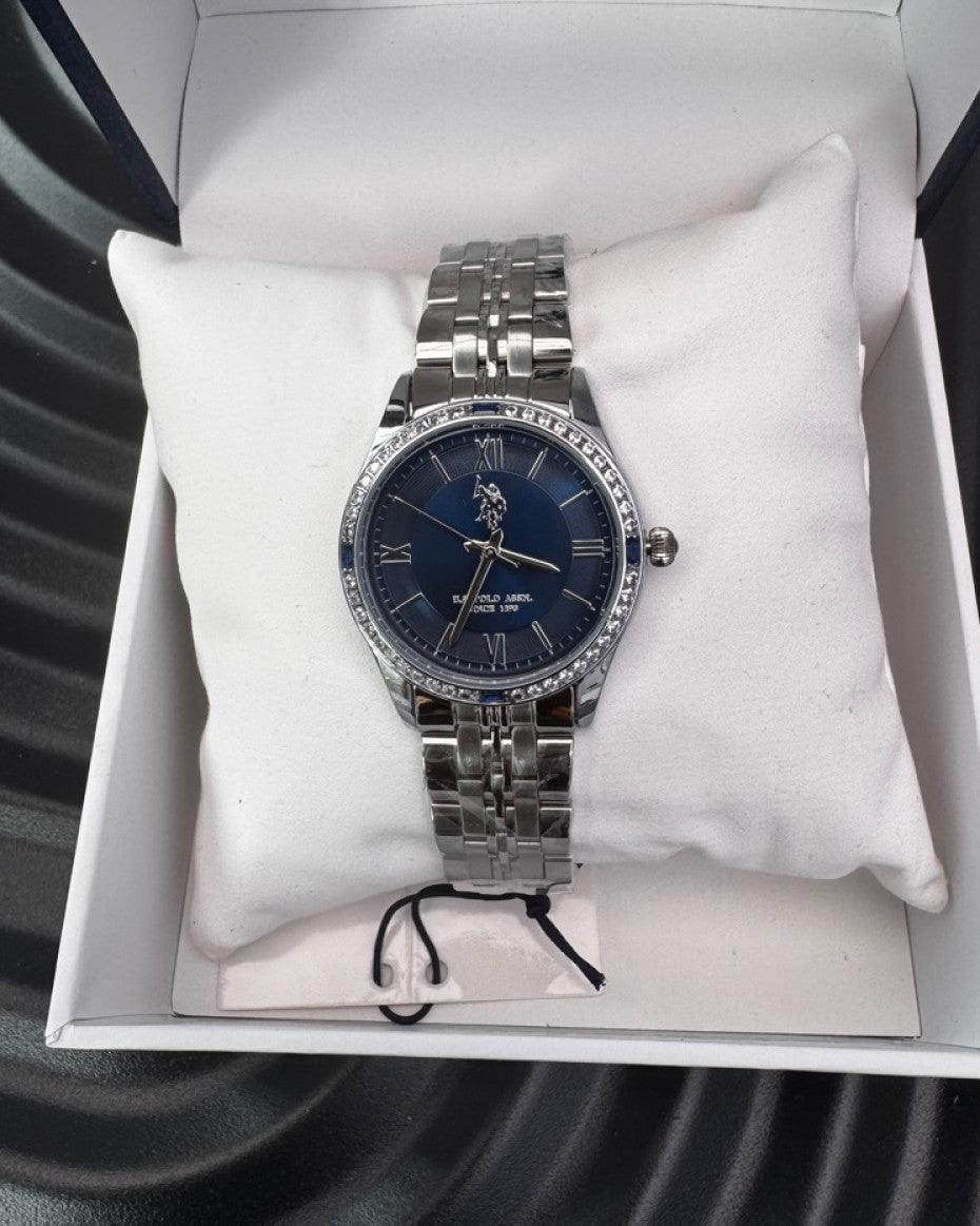 US Polo Assn Dark Blue Stainless Steel Watch