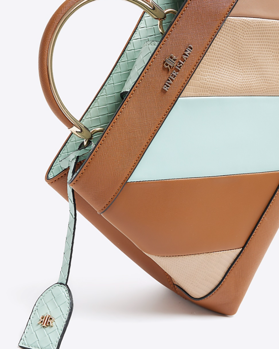 Colour Block tote bag