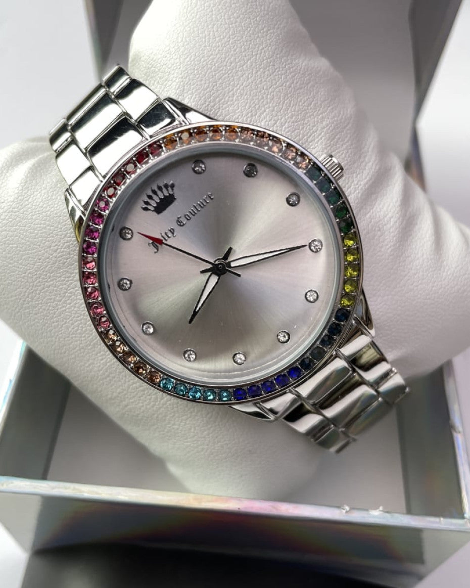 JC Silver Tone detail watch