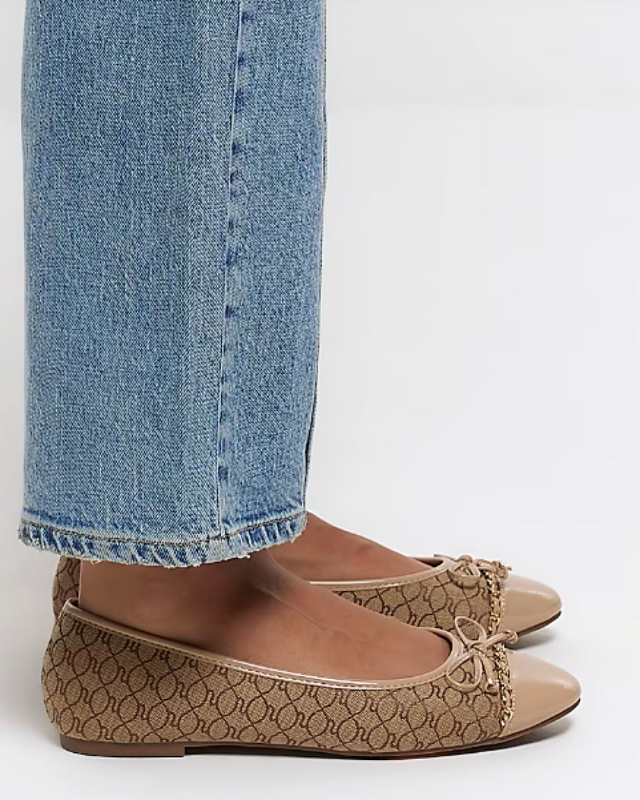 Monogram Bow Ballet Shoes
