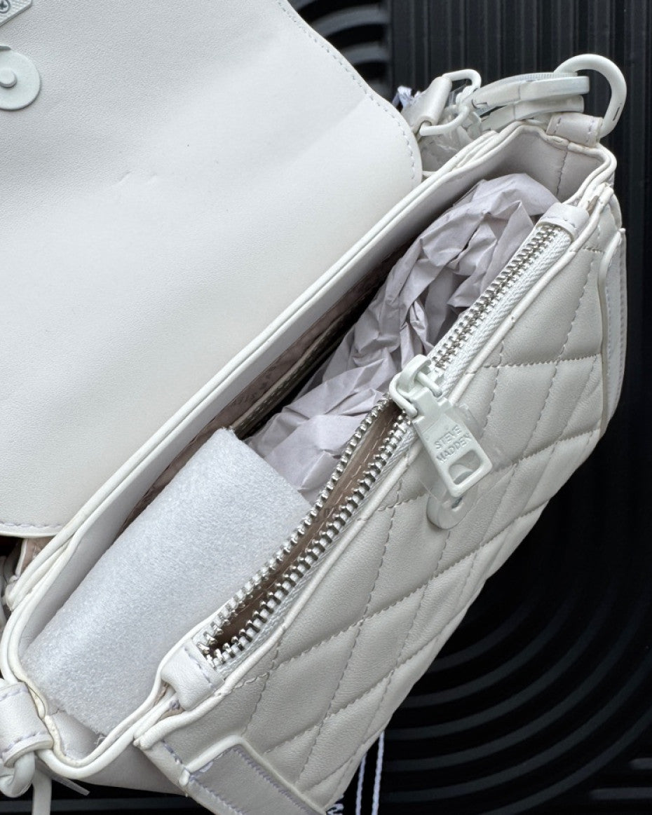 Steve Madden White Crossbody Bag