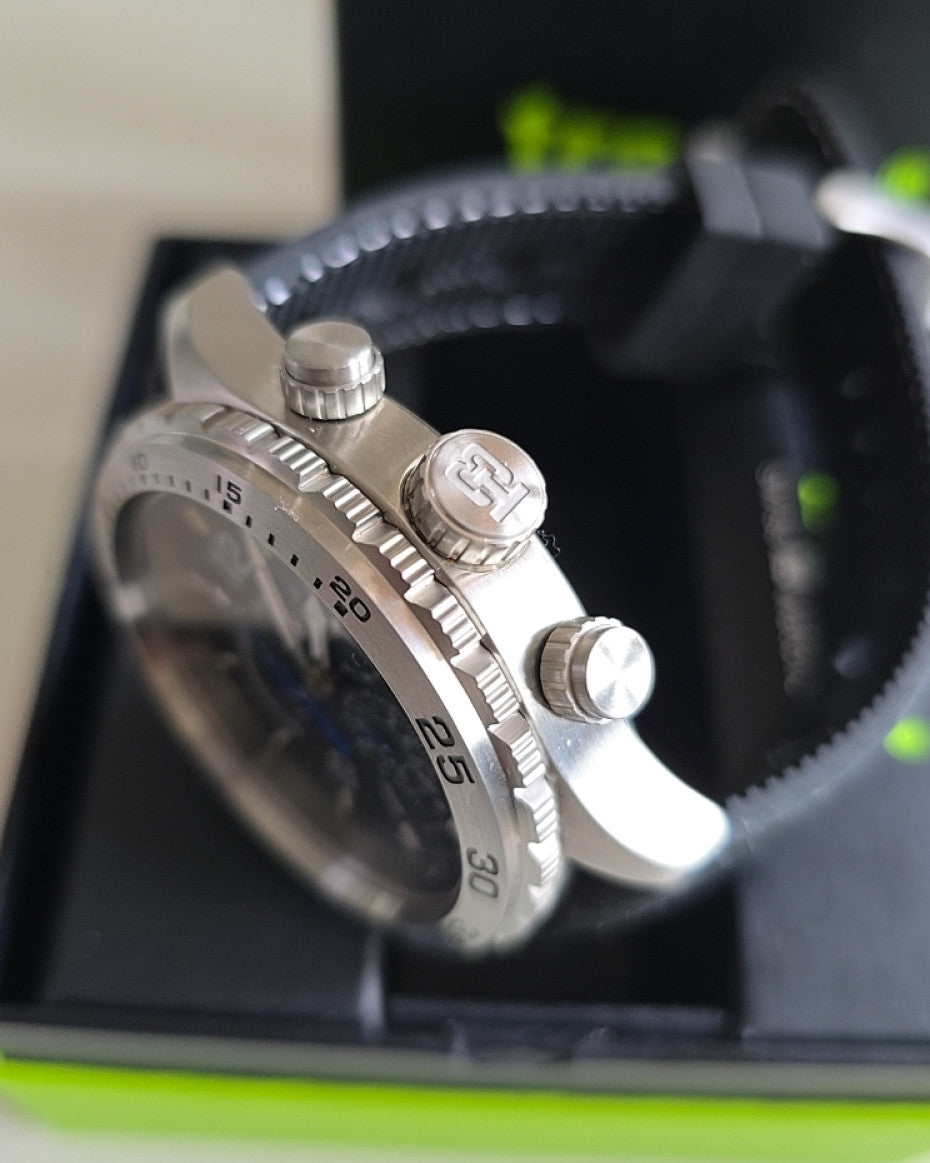 TRASER Chronograph Black Strap Watch