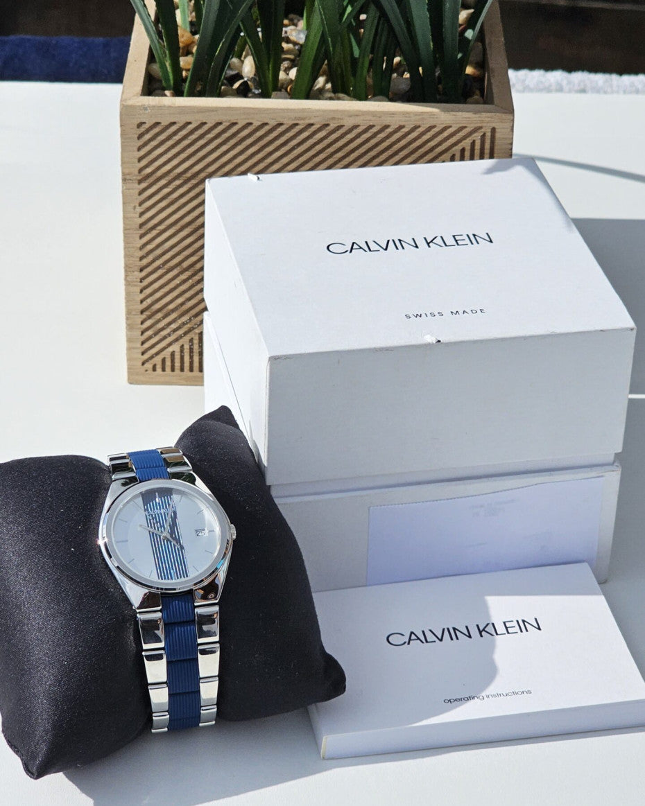 CK Stainless steel dual tone bracelet watch