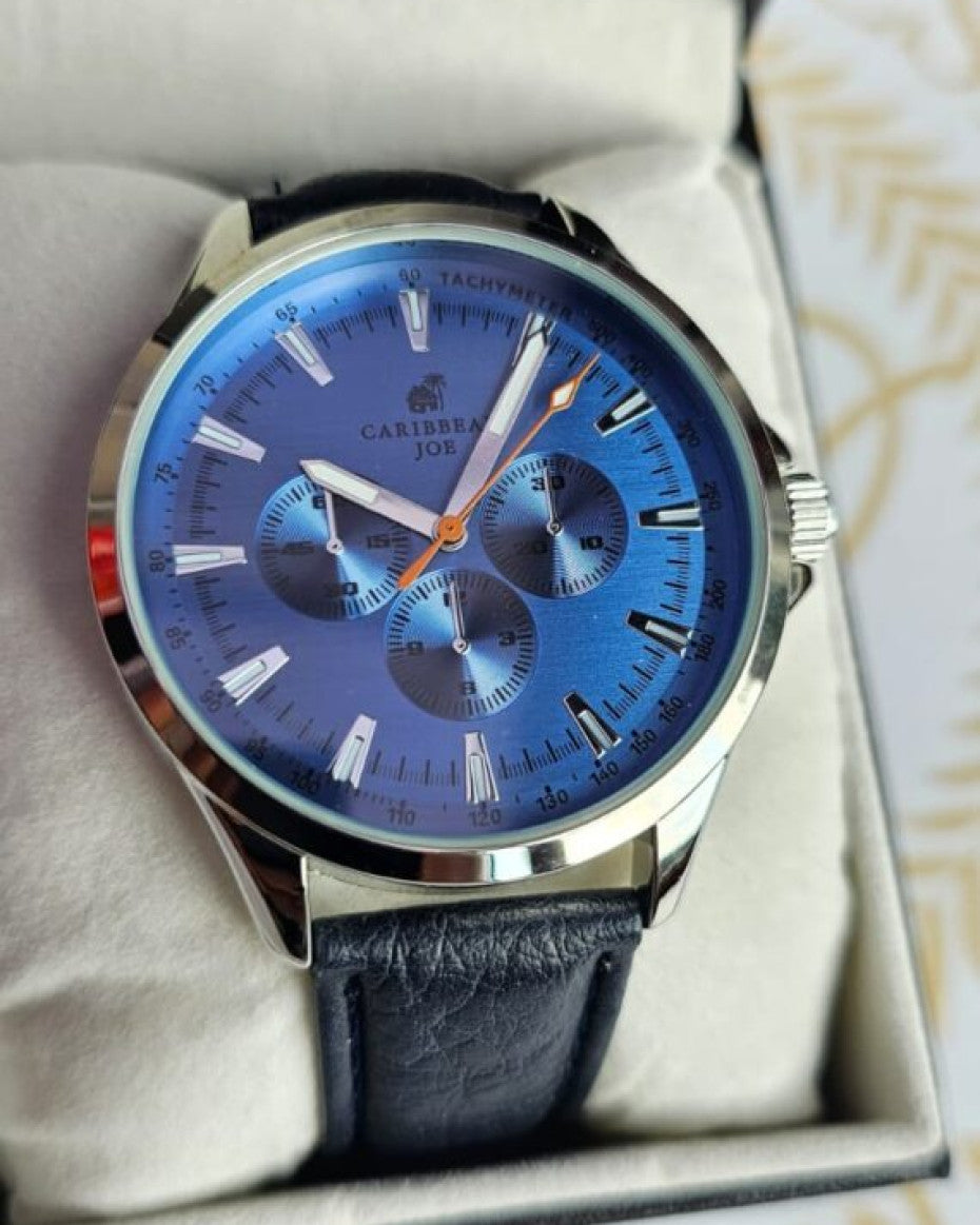 Men’s Leather Chronograph Watch