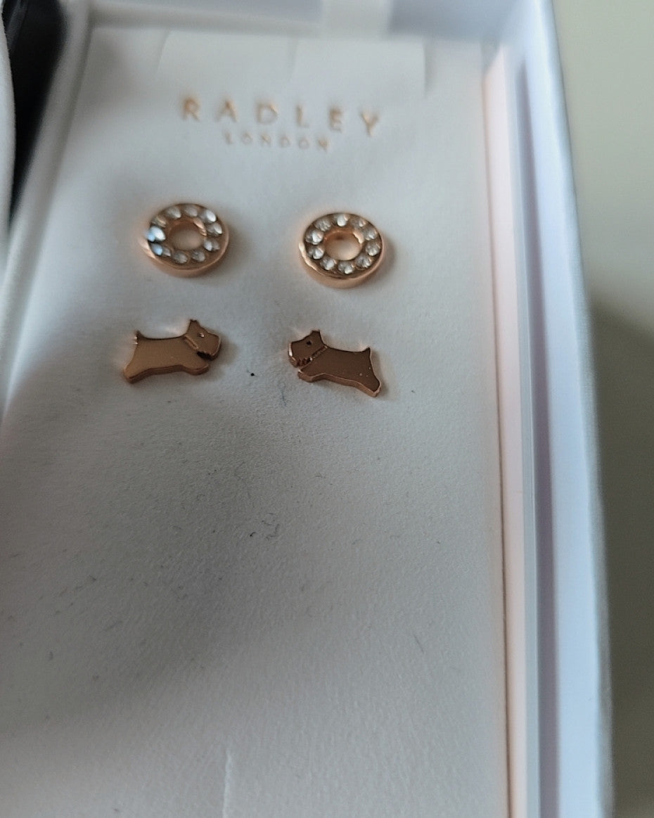 Radley Ladies Leather Strap Watch and Earring Set