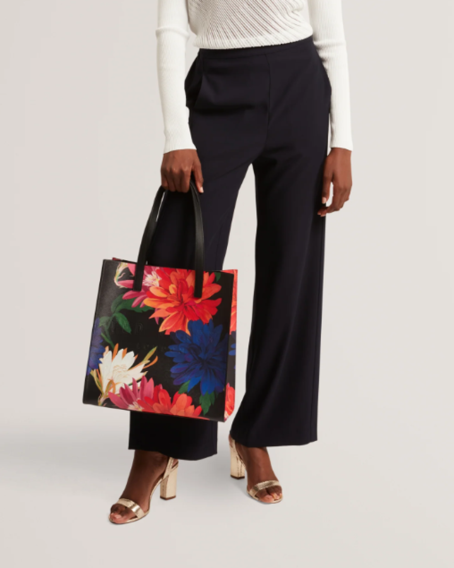 Ted Baker Print Textured Large Icon Tote Bag