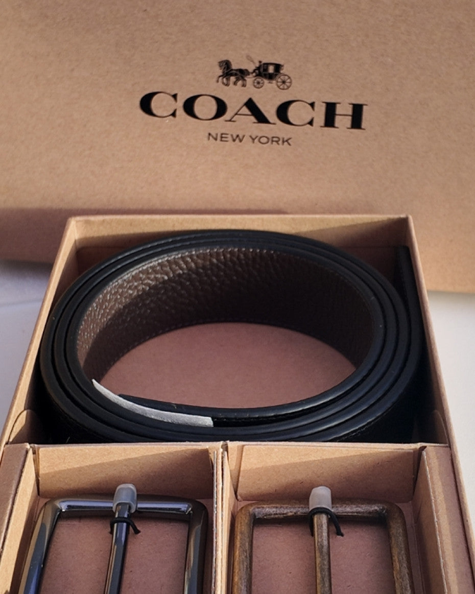 COACH Reversible Belt with 2 buckles
