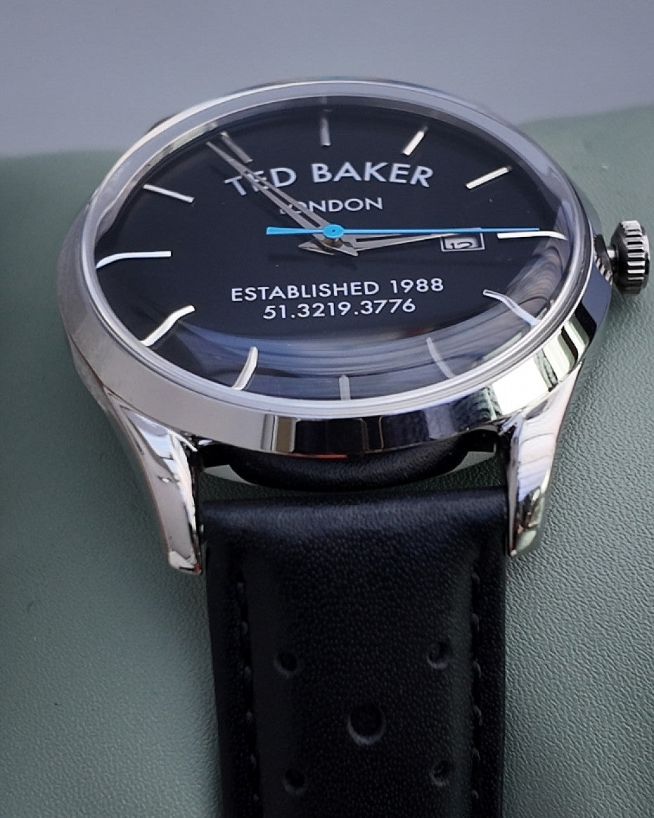Ted Baker Black Genuine Leather Watch