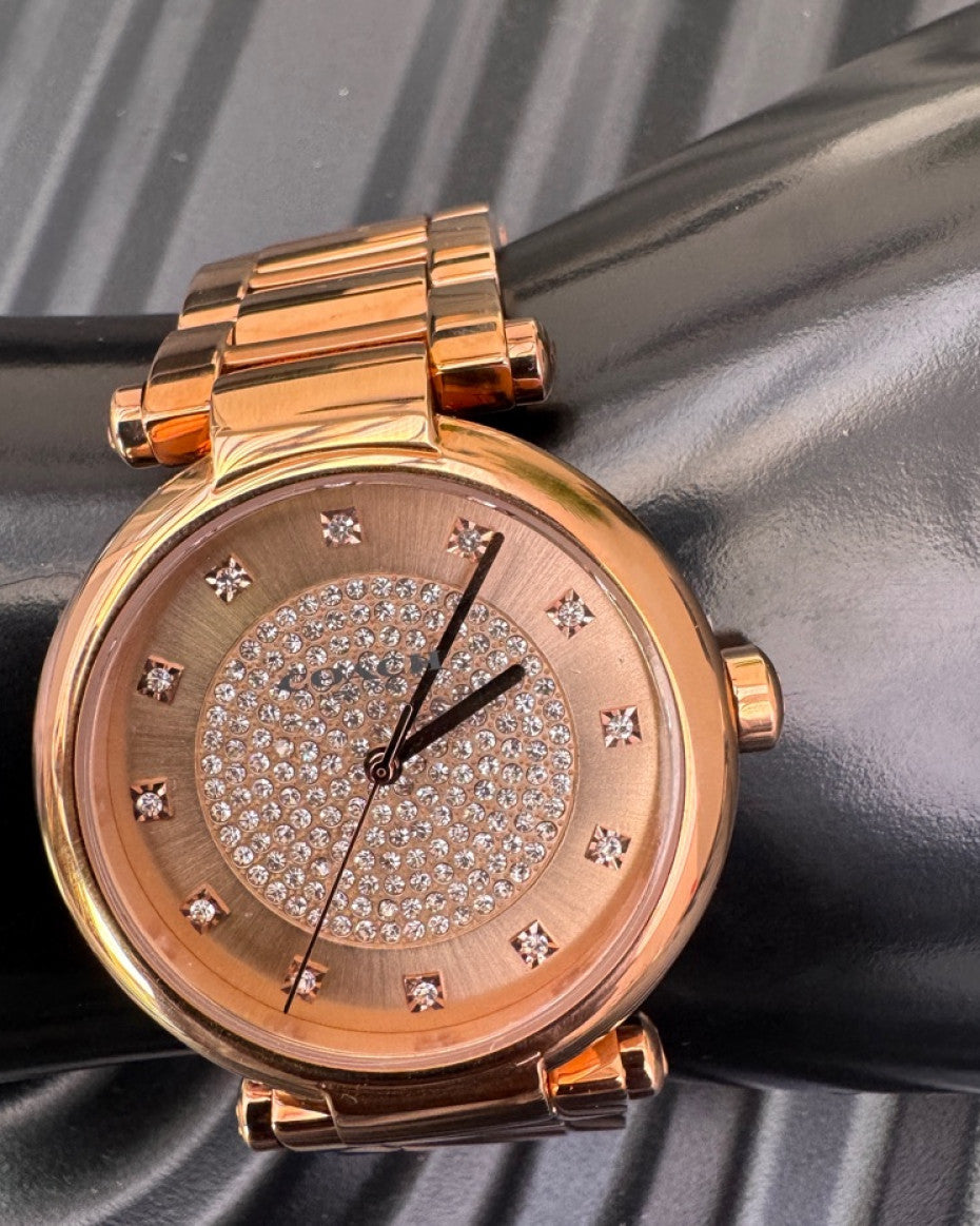 Rose Gold Coach Watch for Ladies