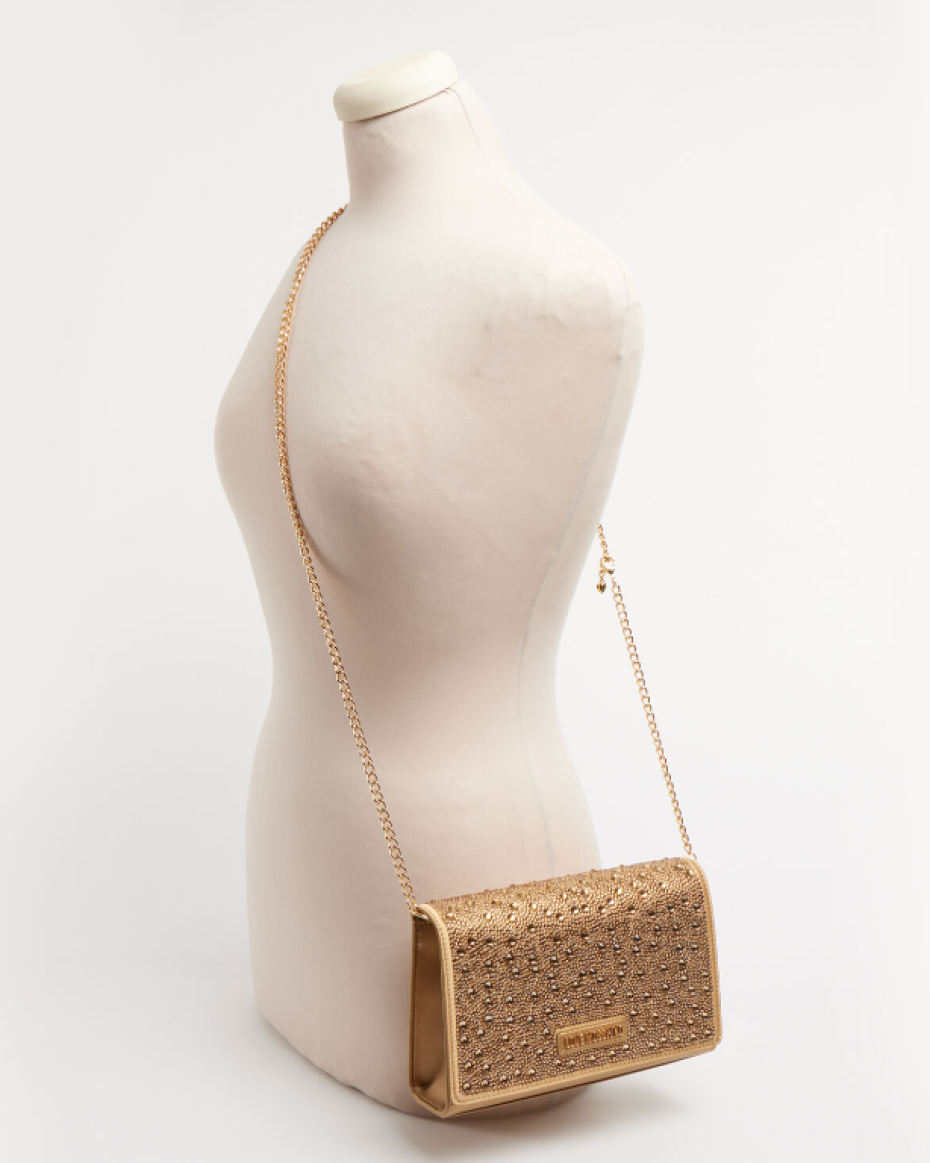 Gold Embellished Shoulder Bag in a box
