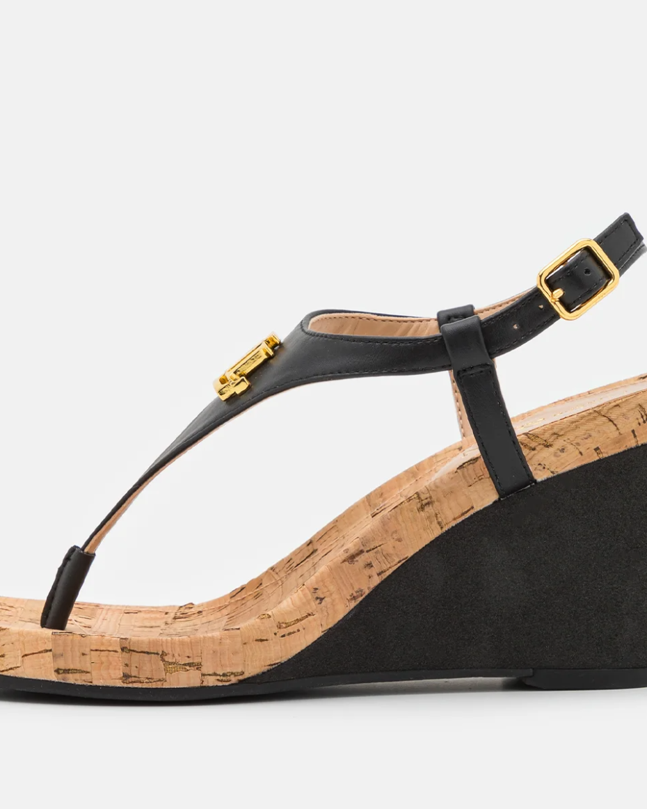 Ralph Lauren T-Bar Wedge Sandal