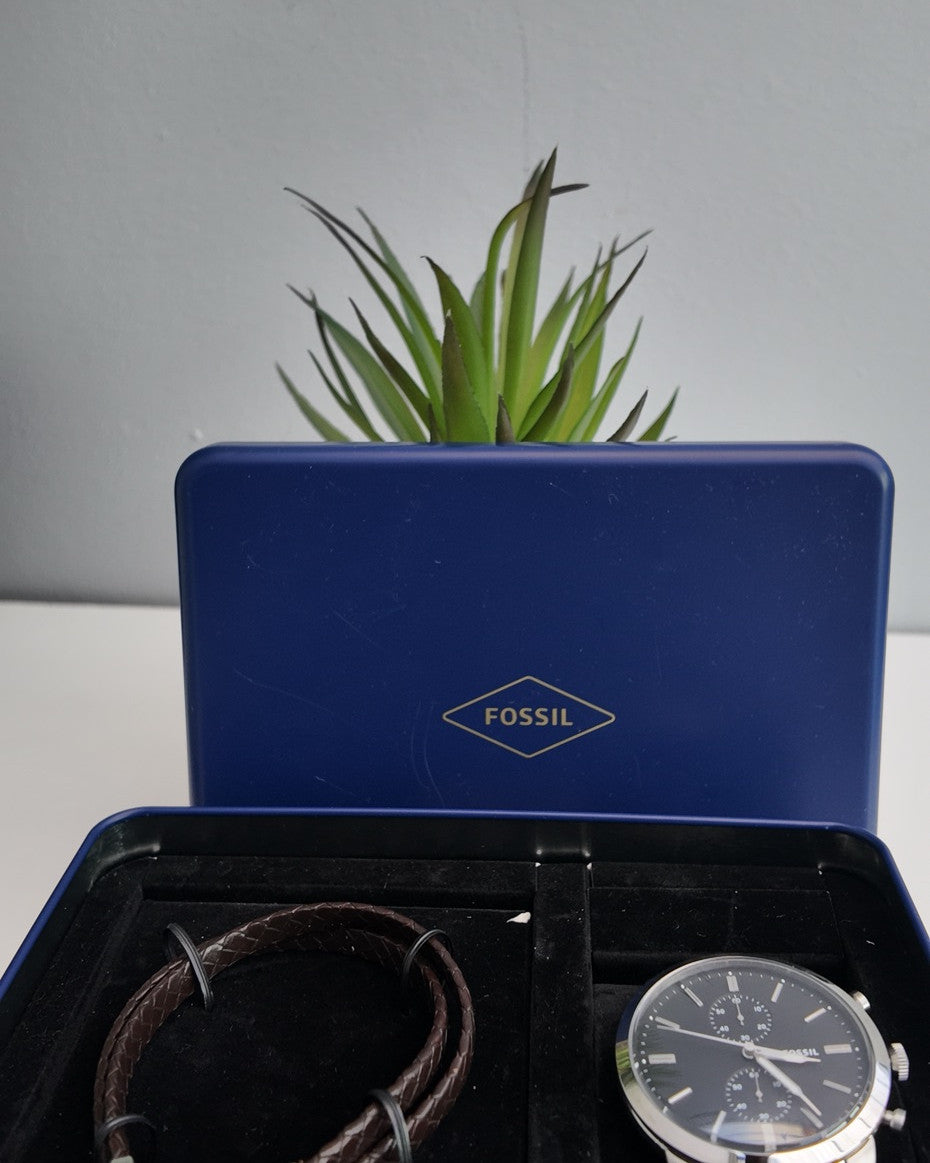 Fossil Watch and Bracelet Gift Set