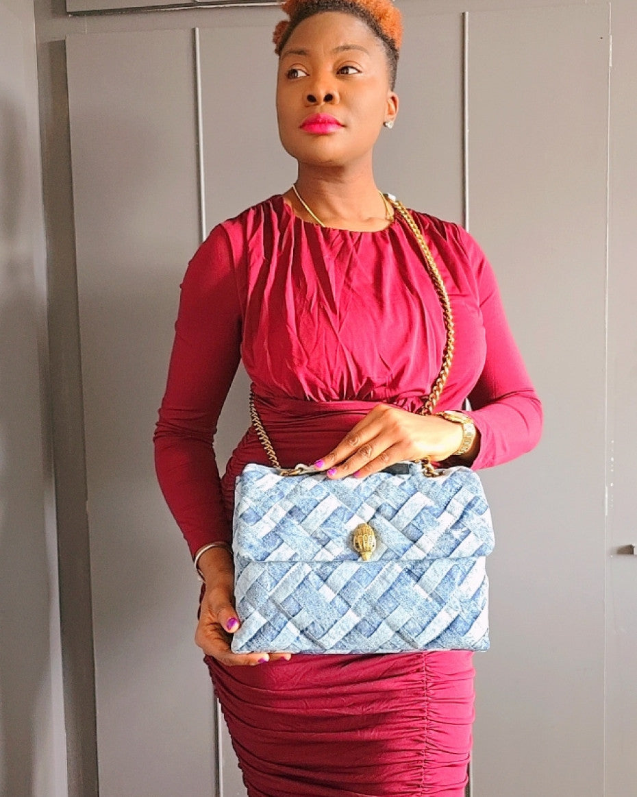 Denim KG Soft Leather Bag