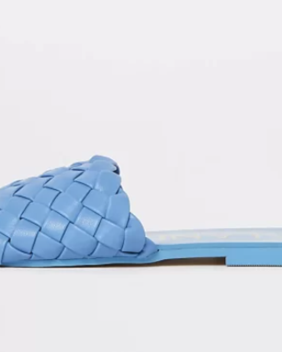 River Island blue Woven Flat Sandal
