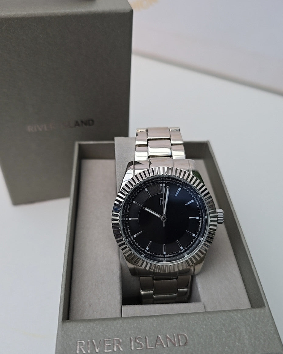 Silver Bracelet watch with Box