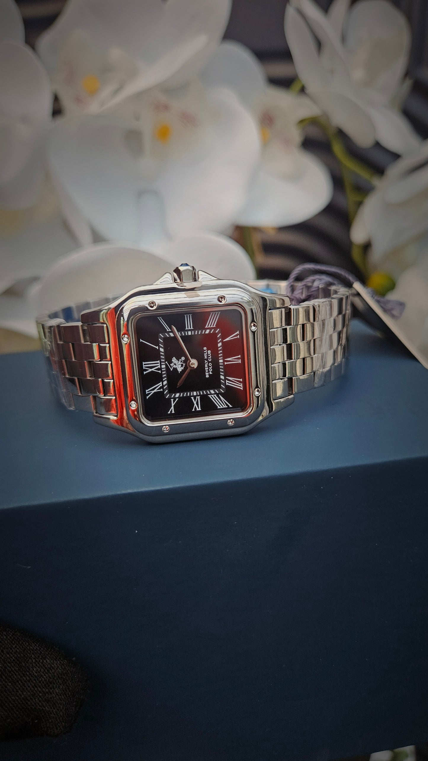 Beverly Hills Polo Club Silver Watch with Black Dial