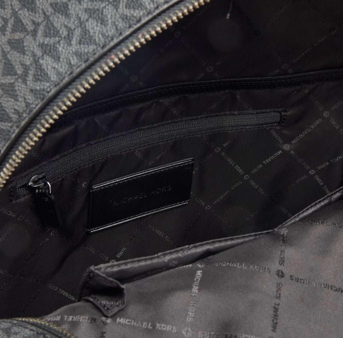 MICHAEL KORS Black Logo Backpack - Authentic Retail Product